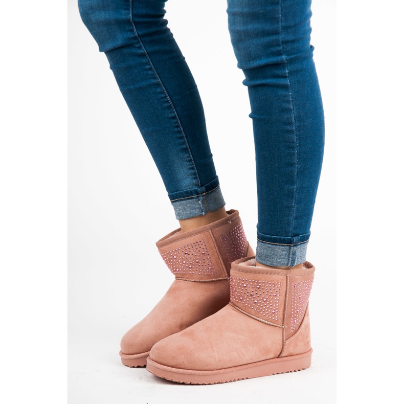 Cizme de zăpadă roz 2