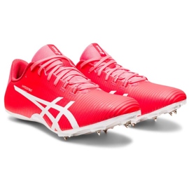 Pantofi Asics Hypersprint 8 sprint 1093A197 702 cu vârfuri roz roz 3