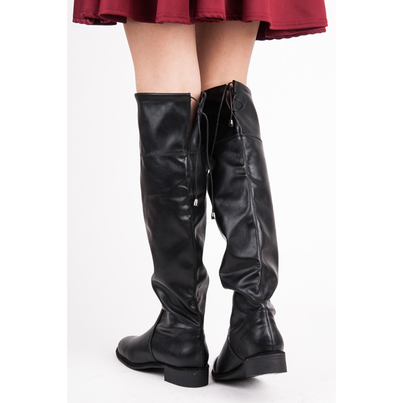 Yes Mile Cizme plate slip-on negru 2