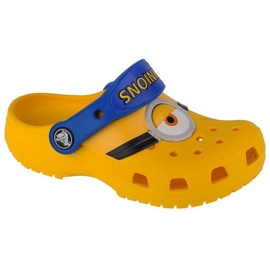 Saboți Crocs Fun Lab Classic I Am Minions Toddler Clog 206810-730 șlapi galben 4
