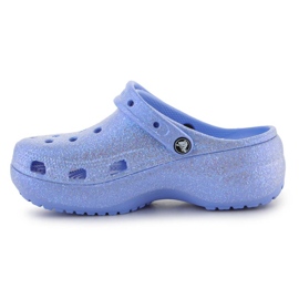 Crocs Classic Platform Glitter Clog W 207241-5Q6 albastru 7