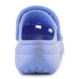 Crocs Classic Platform Glitter Clog W 207241-5Q6 albastru 8