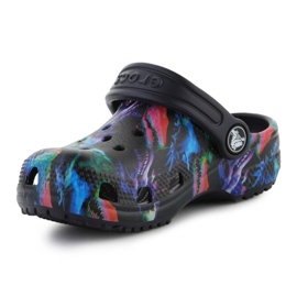 Papuci Crocs Classic Dino Clog Jr 208303-4LF negru 7