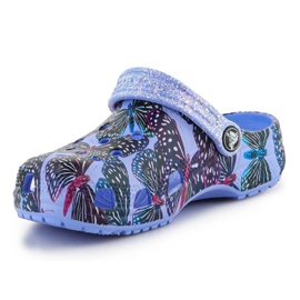 Slapi Crocs Classic Butterfly Clog 208297-5Q7 albastru 3