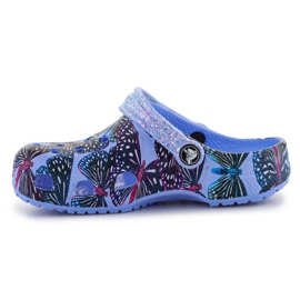 Slapi Crocs Classic Butterfly Clog 208297-5Q7 albastru 4
