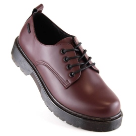 Pantofi Big Star W INT1569B visiniu roșu 4