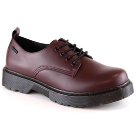 Pantofi Big Star W INT1569B visiniu roșu 5