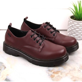 Pantofi Big Star W INT1569B visiniu roșu 7