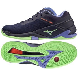 Pantofi de handbal Mizuno Wave Stealth Neo M X1GA200011 albastru albastru 4