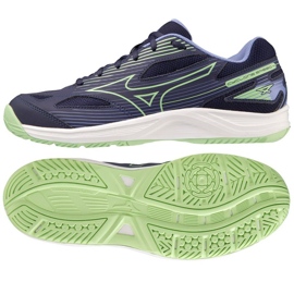 Pantofi de volei Mizuno Cyclone Speed 4 M V1GA238011 albastru albastru 4