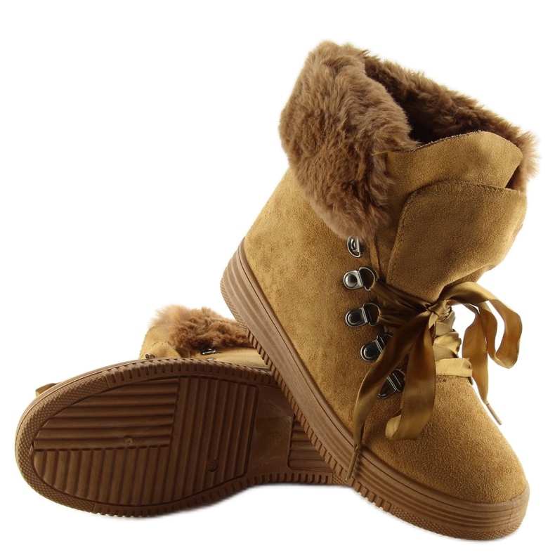 Cizme de zapada din camel GF-179 camel galben multicolor 1
