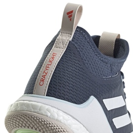 Pantofi de volei Adidas Crazyflight Mid W IG3971 albastru 4