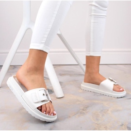 Flip-flops Big Star W cu platformă JJ274A309 INT1681C alb 3