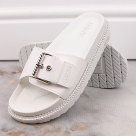 Flip-flops Big Star W cu platformă JJ274A309 INT1681C alb 5