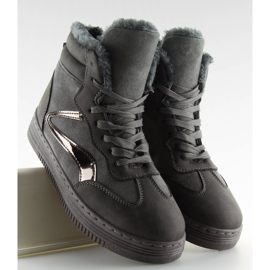 Tenisi izolați gri BOK-1103 gri închis 2