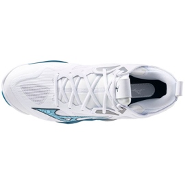 Pantofi de volei Mizuno Wave Momentum 3 Mid V1GA231721 alb 3
