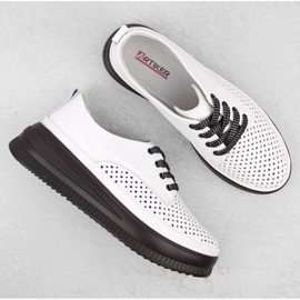 Pantofi ajurati Artiker W 54C1708 HBH70B alb 7