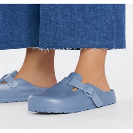 Slapi Birkenstock Boston Eva W 1027259 albastru 4