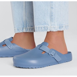 Slapi Birkenstock Boston Eva W 1027259 albastru 5