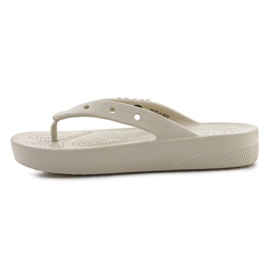 Slapi Crocs Classic Platform Flip 207714-2Y2 bej 5