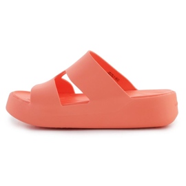 Șlapi Crocs Getaway Platform H-Strap 209409-84F portocale 9