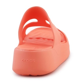 Șlapi Crocs Getaway Platform H-Strap 209409-84F portocale 10