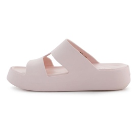 Șlapi Crocs Getaway Platform H-Strap 209409-6UR bej 9
