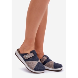 Inblu Papuci preventivi pentru dama, gri si bleumarin albastru 1