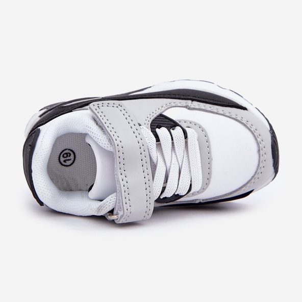 FR1 Pantofi sport cu platformă pentru copii, alb și negru 2 FR1 Pantofi sport cu platformă pentru copii, alb și negru 2