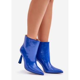 Botine albastre cu slip-on albastru 1