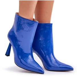 Botine albastre cu slip-on albastru 8