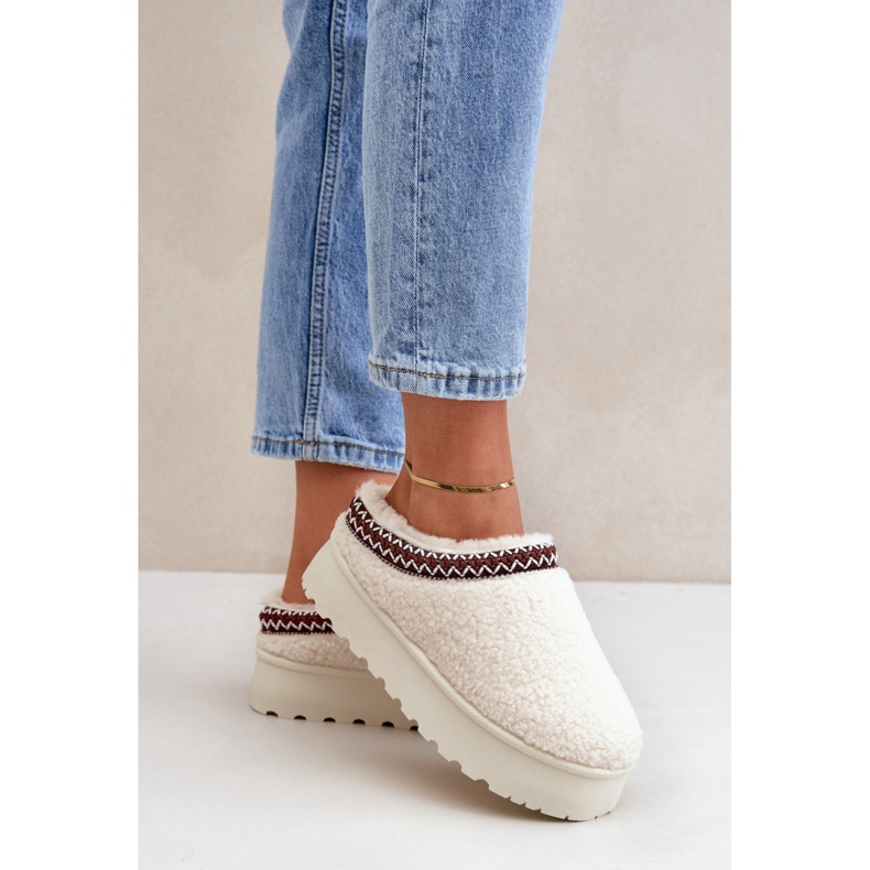 Cizme de zapada dama bej cu platforma 1