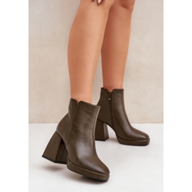 Step in style Cizme Model Selarae LQ-48 Verde Inchis - Pas in stil 1 Step in style Cizme Model Selarae LQ-48 Verde Inchis - Pas in stil 1