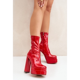 Step in style Cizme Model Lotisha C-244 Red - Pas in stil roșu 1