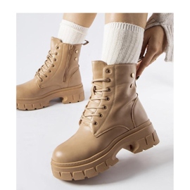 Pantofi muncitori bej cu talpa mai groasa, Melicucca - Solea 1