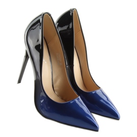 Stilettos ombre LE036P ALBASTRU / NEGRU albastru marin 5
