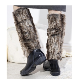 Cizme Wellington bleumarin cu blana Melgar - Solea albastru 1