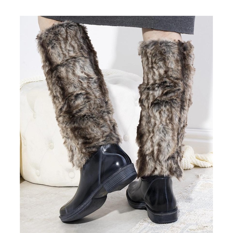 Cizme Wellington bleumarin cu blana Melgar - Solea albastru 1