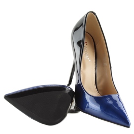 Stilettos ombre LE036P ALBASTRU / NEGRU albastru marin 4