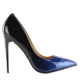 Stilettos ombre LE036P ALBASTRU / NEGRU albastru marin 6