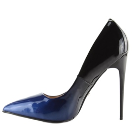 Stilettos ombre LE036P ALBASTRU / NEGRU albastru marin 7