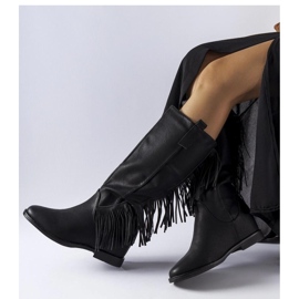 Black Giorgia - Cizme cu pană acoperite Solea negru 1 Black Giorgia - Cizme cu pană acoperite Solea negru 1