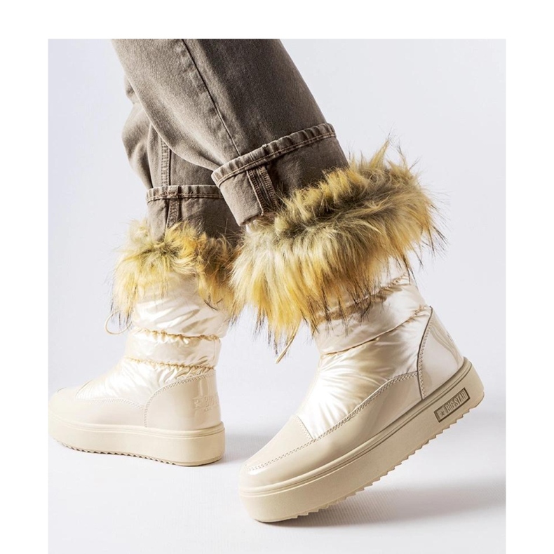 Cizme de zapada izolate bej MM274380 - Solea 1