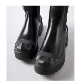 Botine masive izolate negre de la Albanese - Solea negru 1
