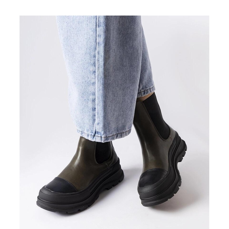 Cizme cu platformă verzi de la Bellucci - Solea verde 2