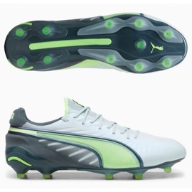 Pantofi de fotbal Puma King Ultimate FG/AG 107809 03 alb 1
