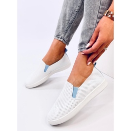 Adidasi slip-on ALB/ALBASTRU 5