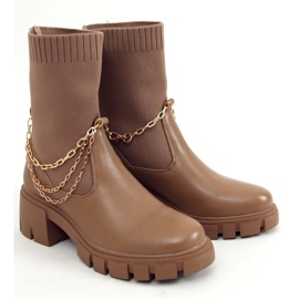 Cizme cu șosete kaki bej 1