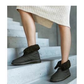 Cizme de zapada izolate verzi cu manseta Caellita - Solea verde 1 Cizme de zapada izolate verzi cu manseta Caellita - Solea verde 1