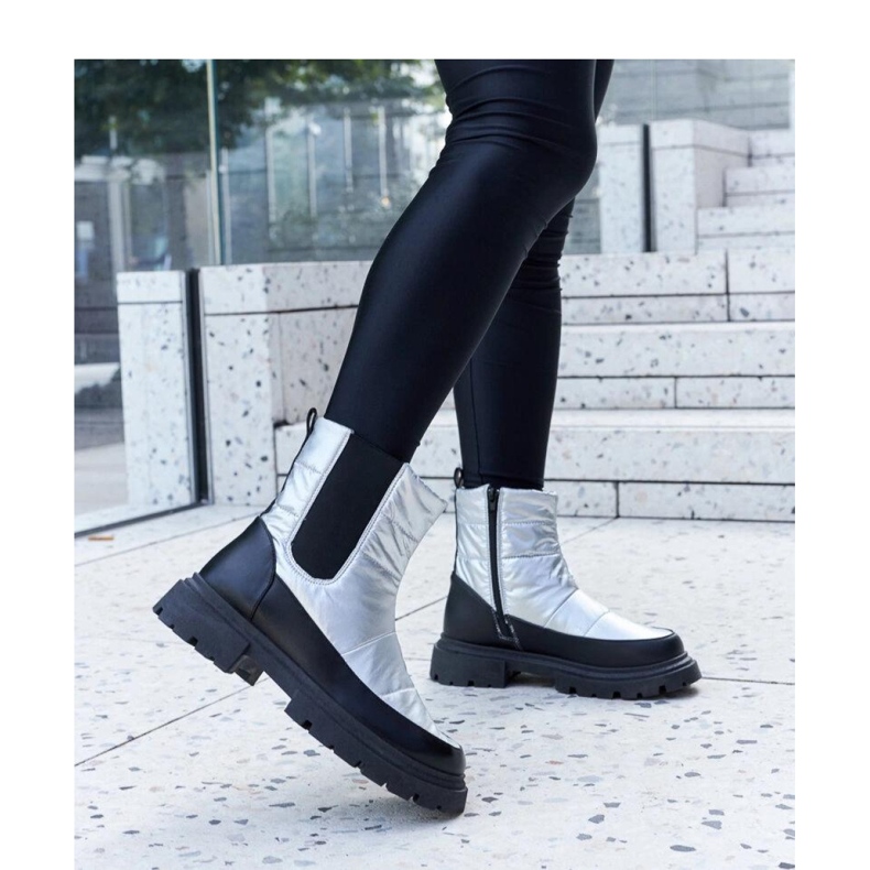 Cizme de zapada izolate metalice Galvani - Solea gri 1